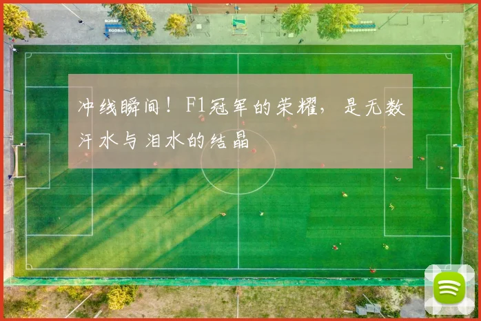 冲线瞬间！F1冠军的荣耀，是无数汗水与泪水的结晶